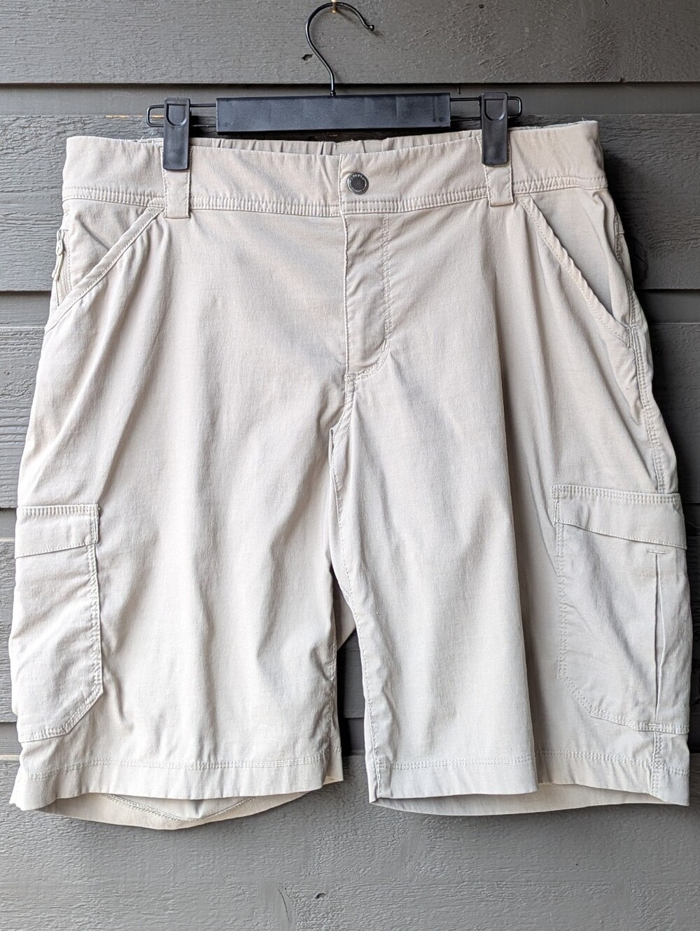 Duluth Women's Dry on the Fly 10" Shorts Size 14 Style 46733 Light Khaki Tan